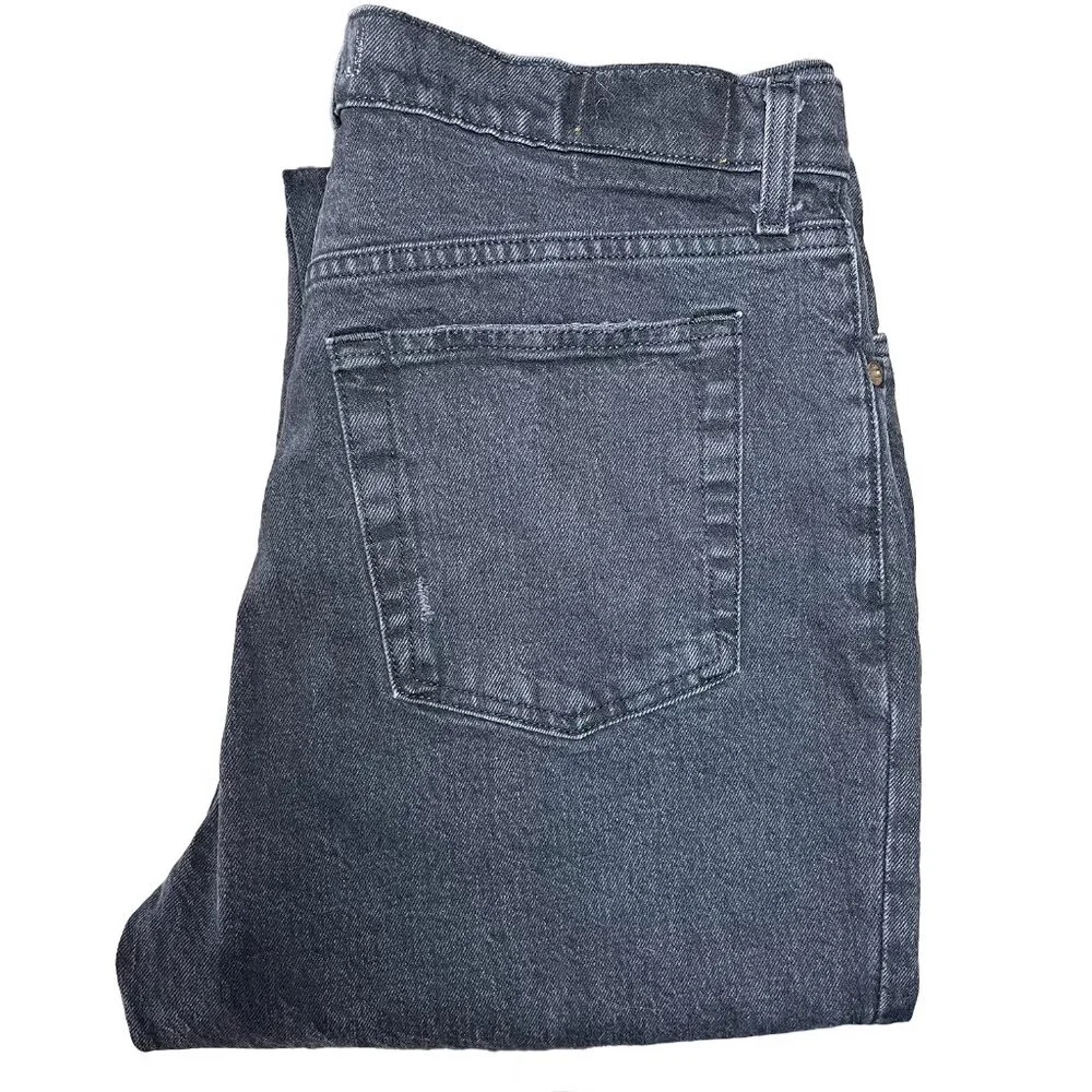 Abercrombie & Fitch Women's Ultra High Rise 90s Straight Jean Black 32/14R - Picture 6 of 11